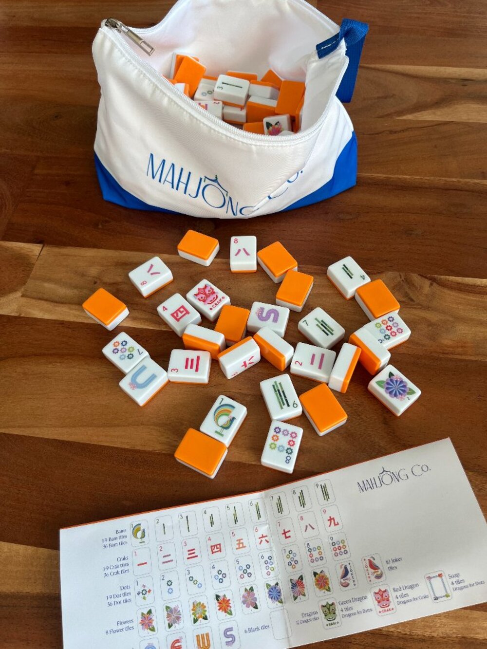 Orange Mahjong Co Tiles